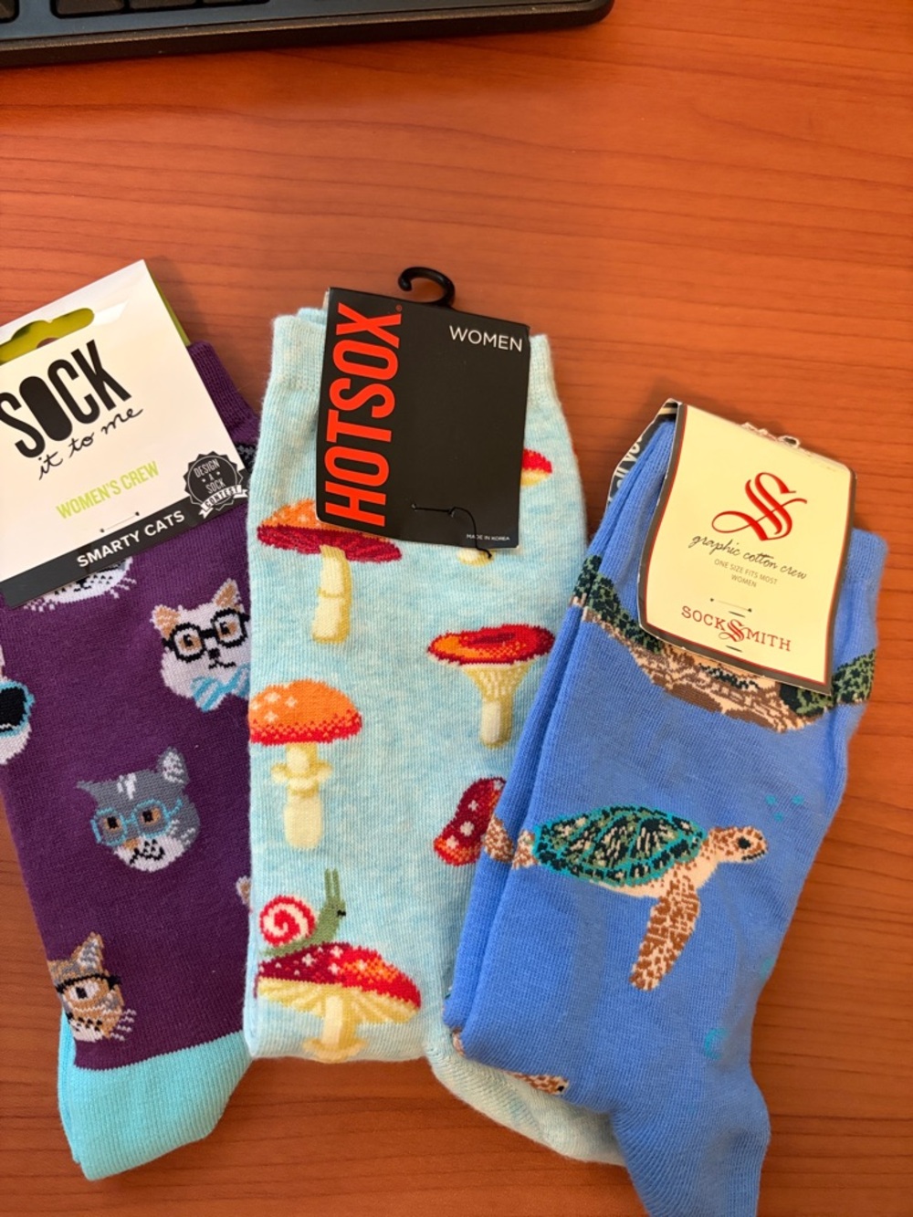 Set of three pair fun socks!
